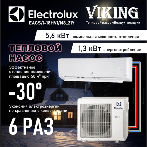 Кондиционер Electrolux VIKING 2.0 DC-Inverter EACS/I-18 HVI/N8_21Y